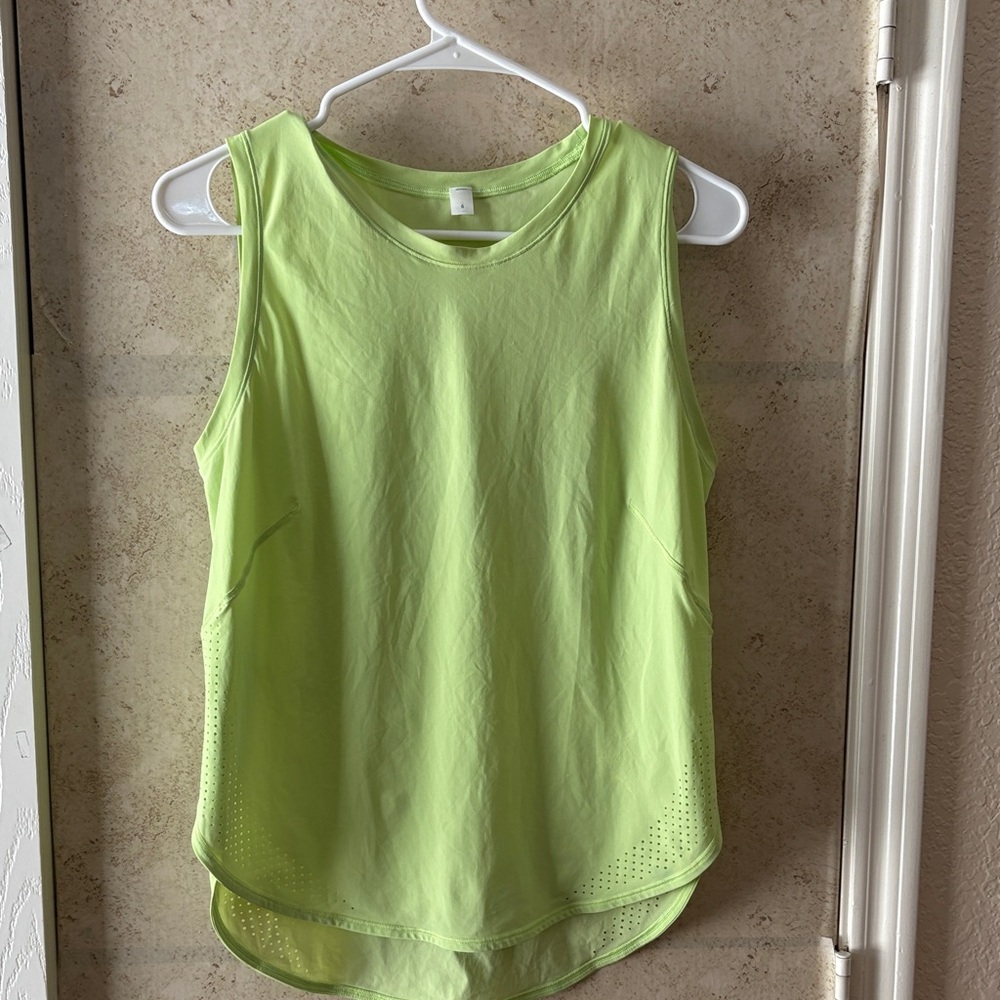Lululemon Athletica Neon Green Tank Top